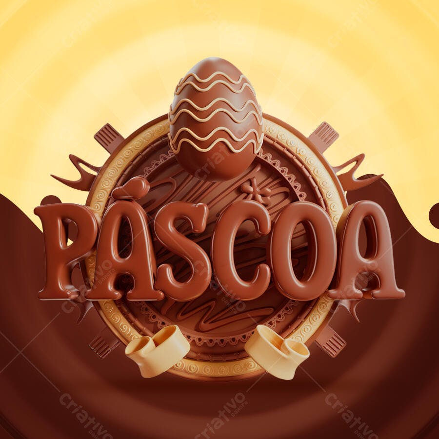 Flyer Páscoa PSD Editável