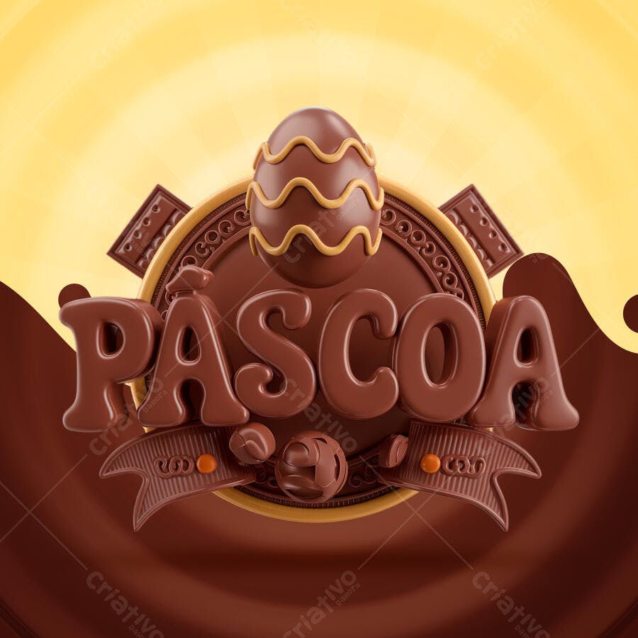 Banner Páscoa PSD Editável