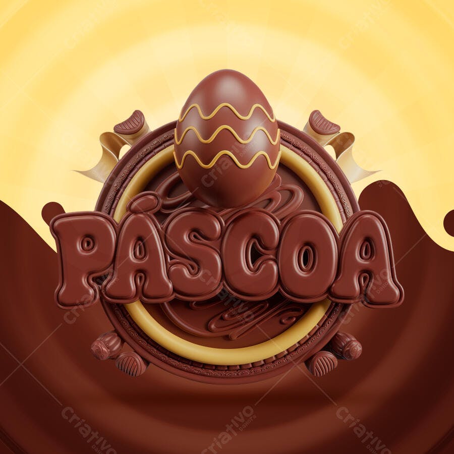 Banner Páscoa PSD Editável