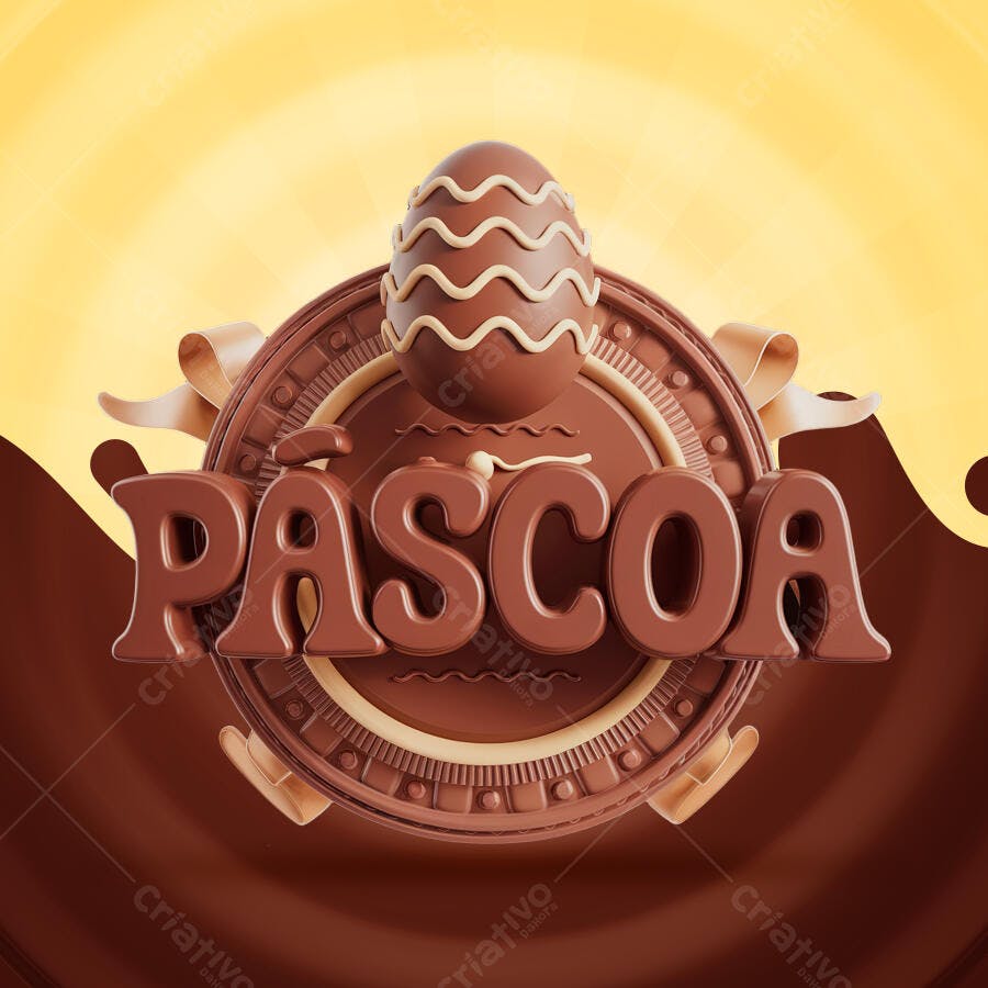 Banner Páscoa PSD Editável