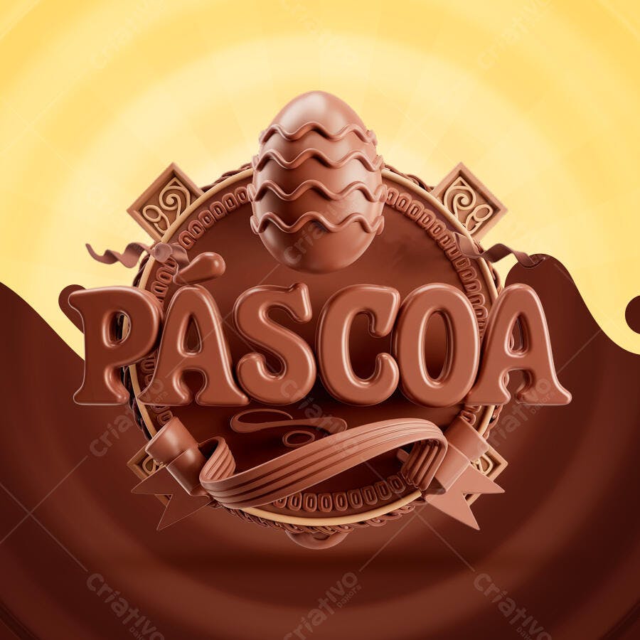 Banner Páscoa PSD Editável