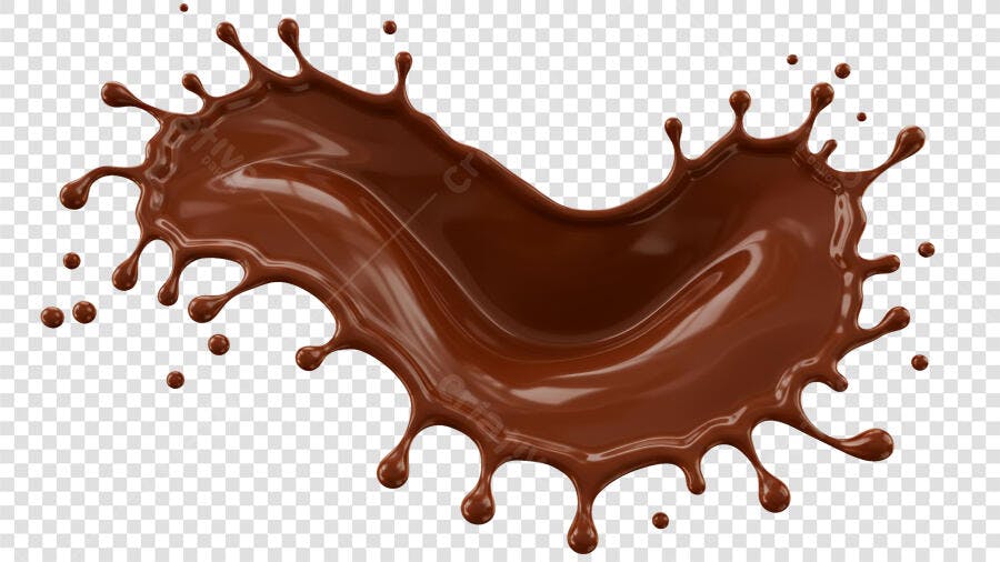 Banner Chocolate PNG com fundo transparente