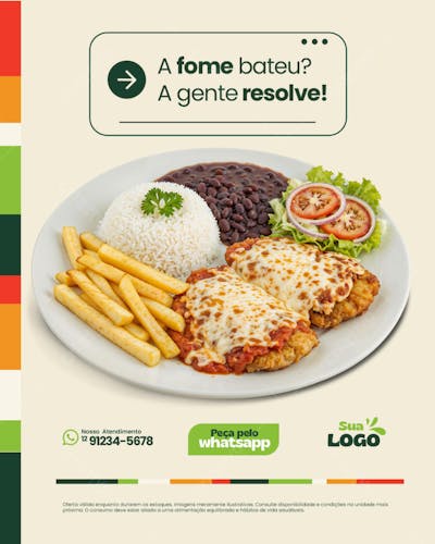 A fome bateu, a gente resolve!