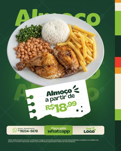 Almoço a partir de copiar