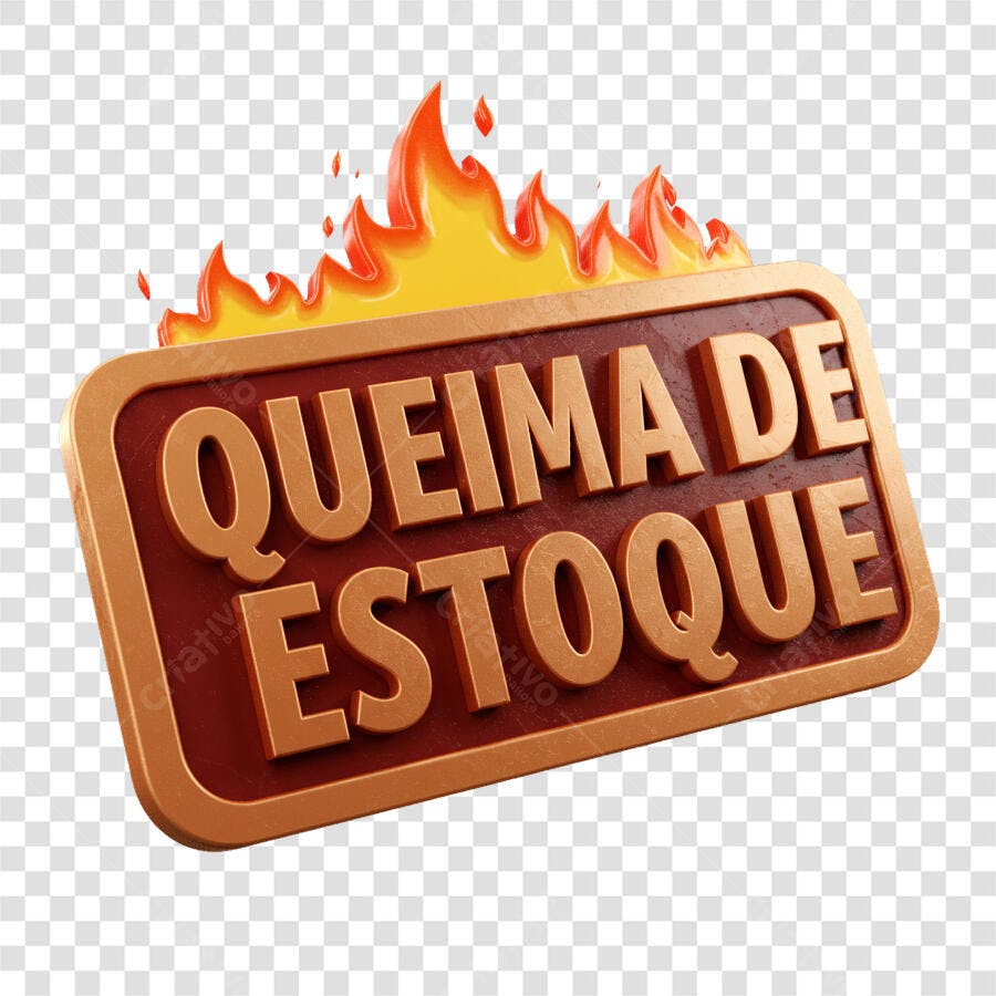 Banner Queima de Estoque PNG com fundo transparente