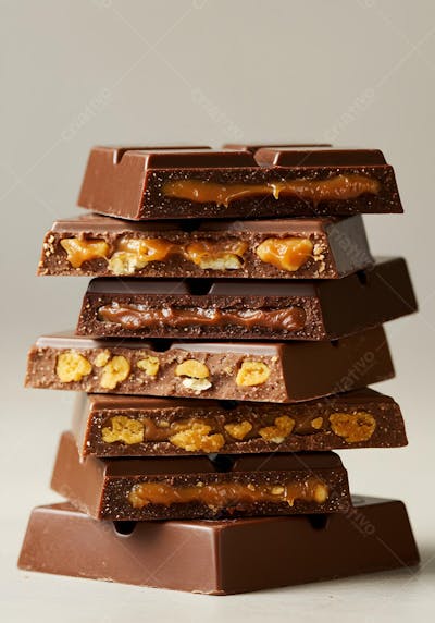 Barras De Chocolate empilhada 
