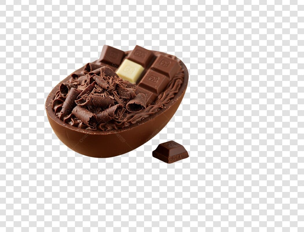 Imagem Ovo de Páscoa Chocolate PNG com fundo transparente