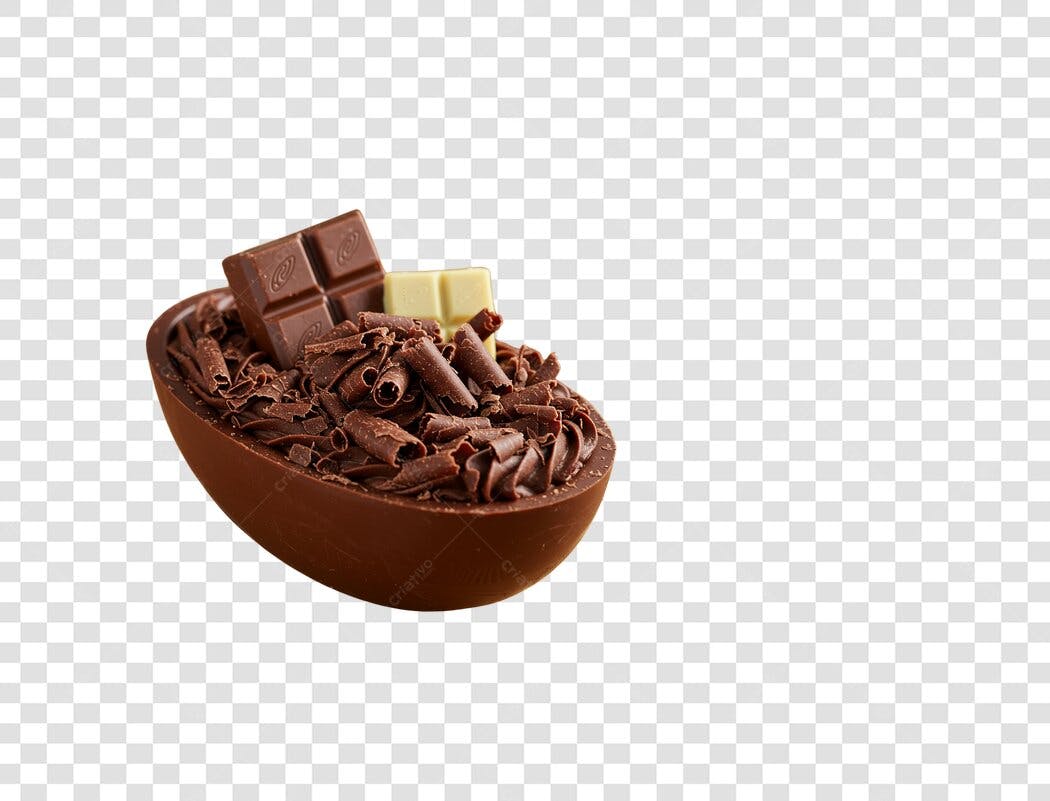 Imagem Ovo de Páscoa Chocolate PNG com fundo transparente