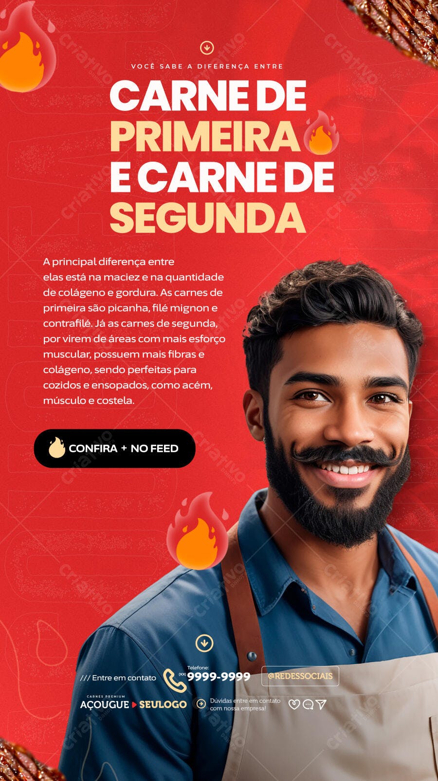 Flyer Churrascaria PSD Editável