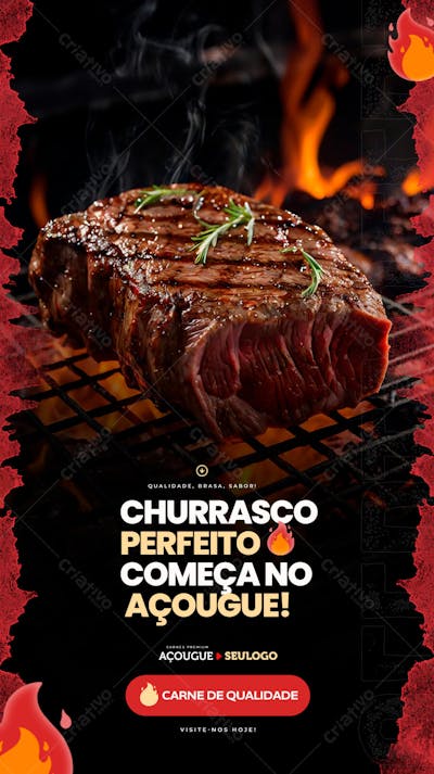 O churrasco perfeito começa sempre no açougue
