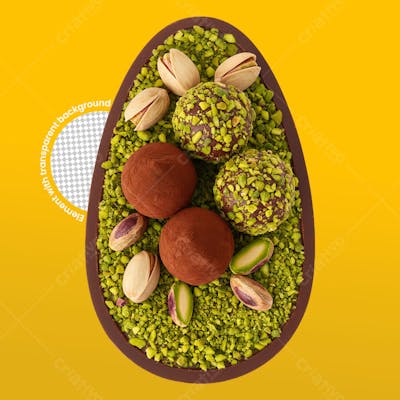 ovo de páscoa sabor pistache