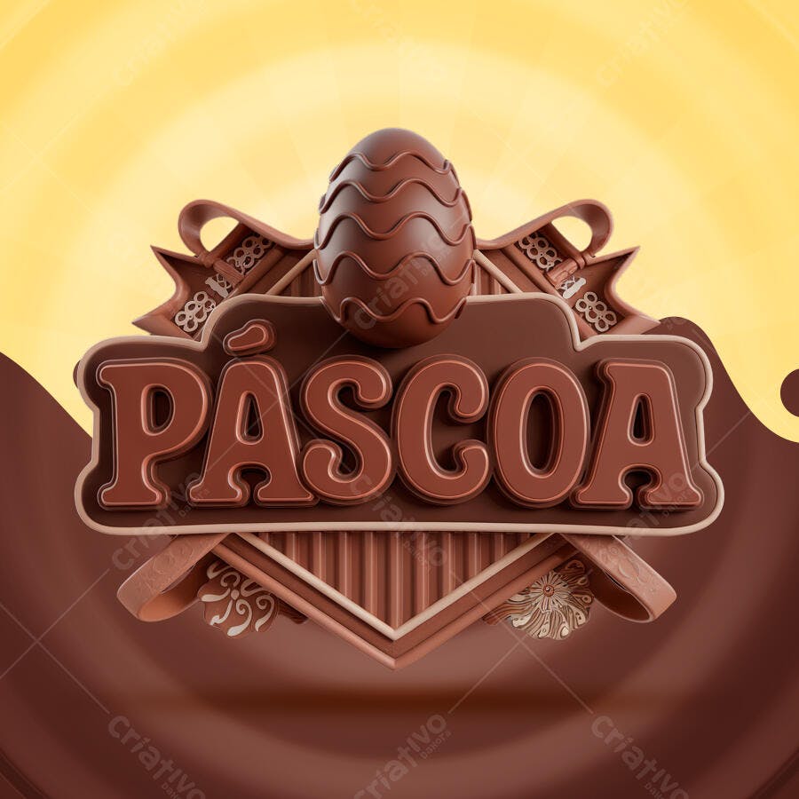 Banner Páscoa PSD Editável