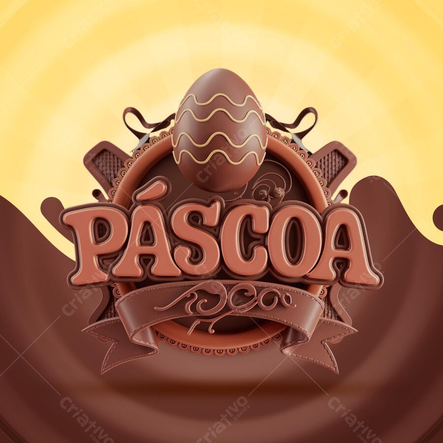 Banner Páscoa PSD Editável