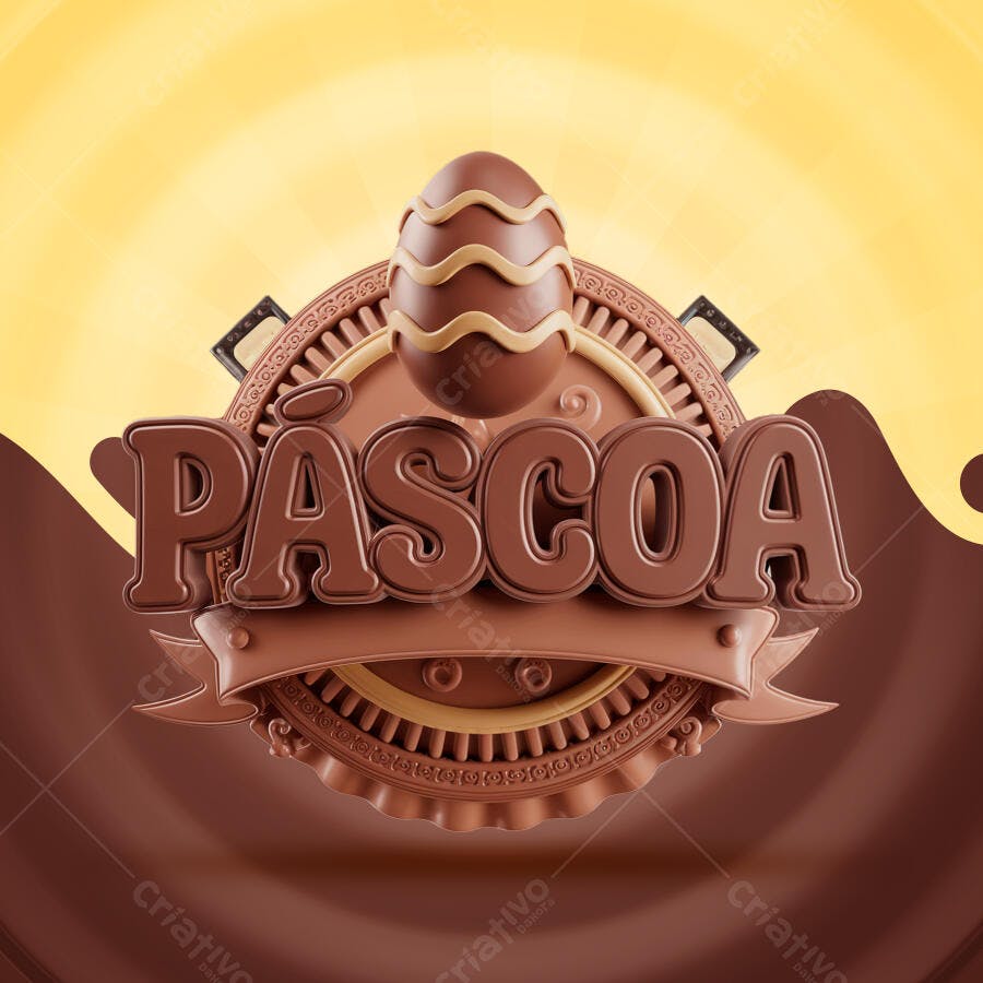 Flyer Páscoa PSD Editável