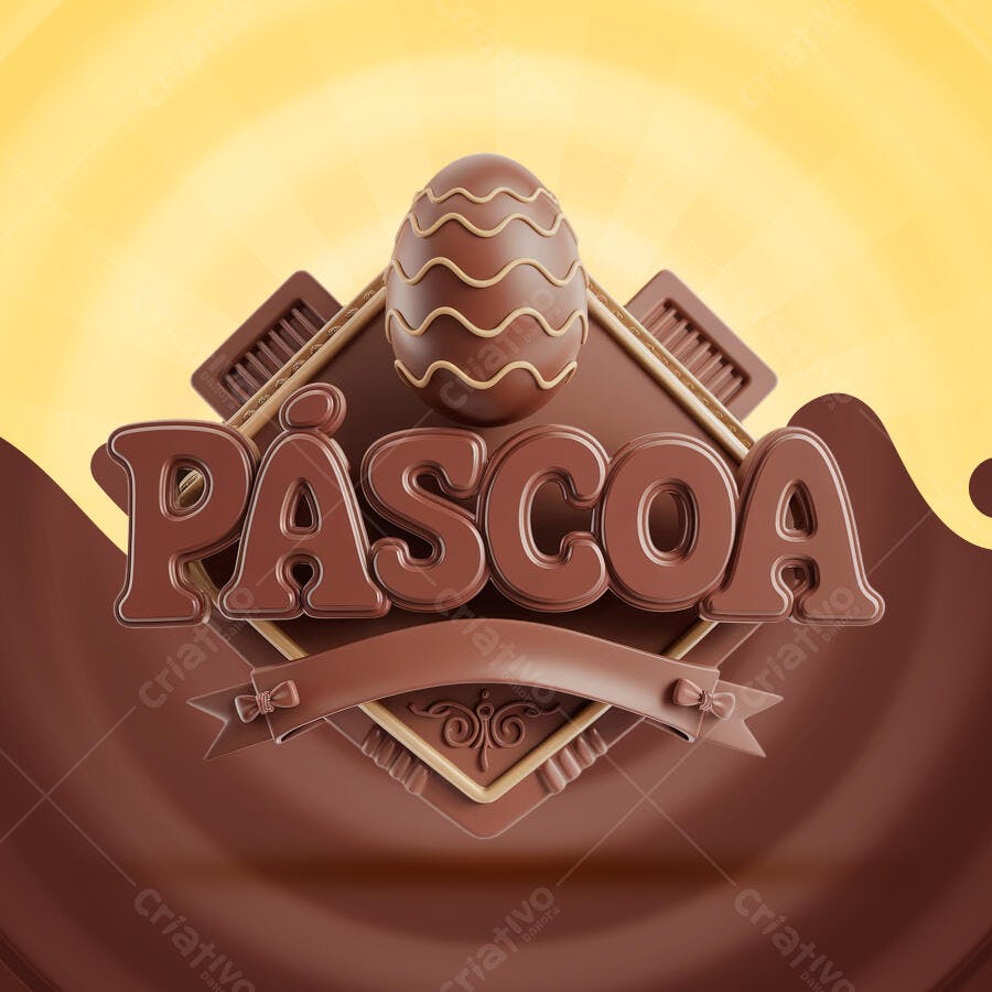 Flyer Páscoa PSD Editável