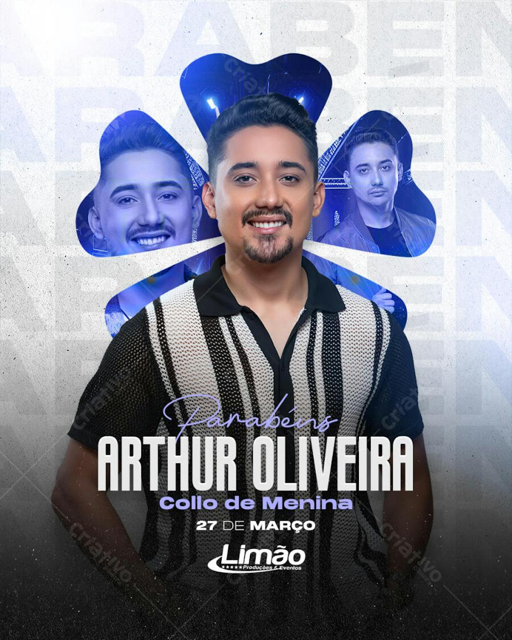 Parabéns Arthur - Collo de Menina