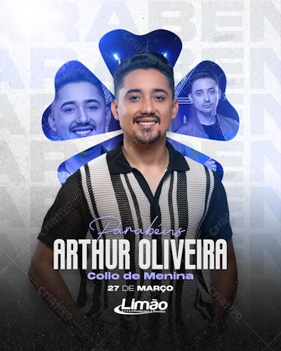 Parabéns Arthur - Collo de Menina