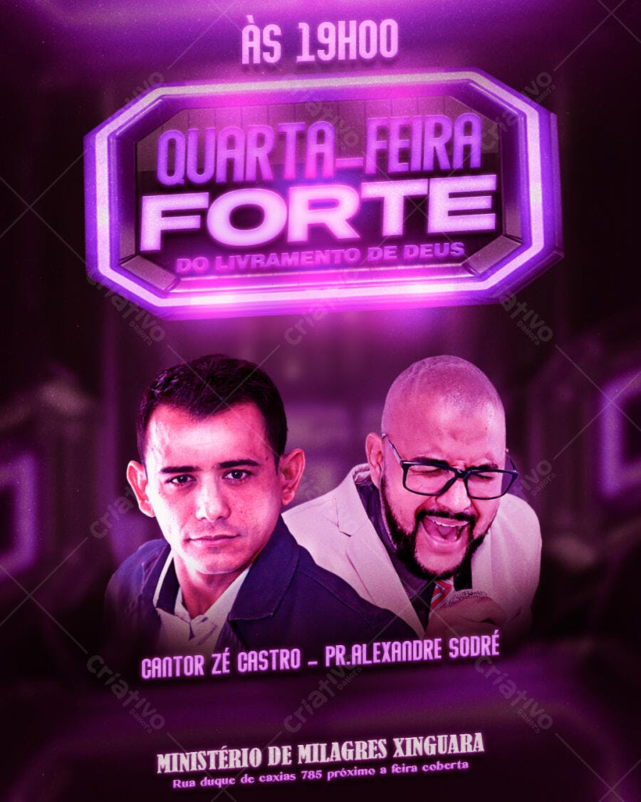 Flyer para Evento Gospel PSD Editável