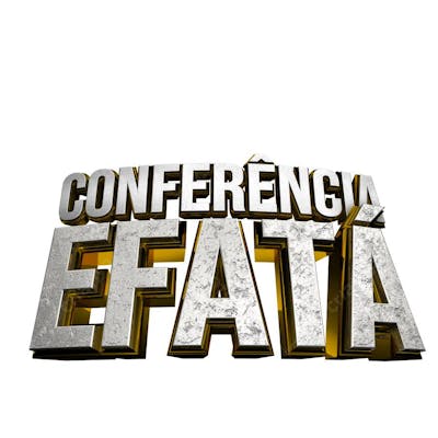 SELO 3D PNG CONFERÊNCIA EFATA
