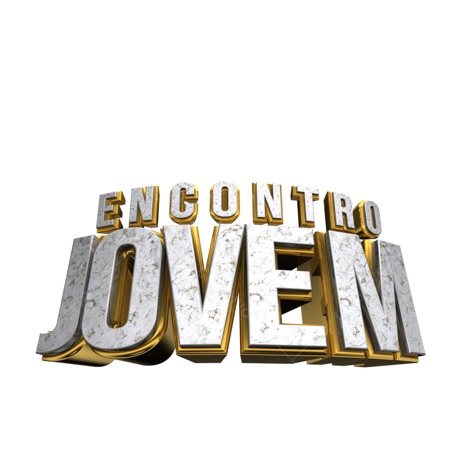 Banner Encontro Jovem PNG com fundo transparente