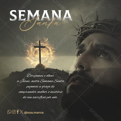Feed Post Semana Santa Social Media