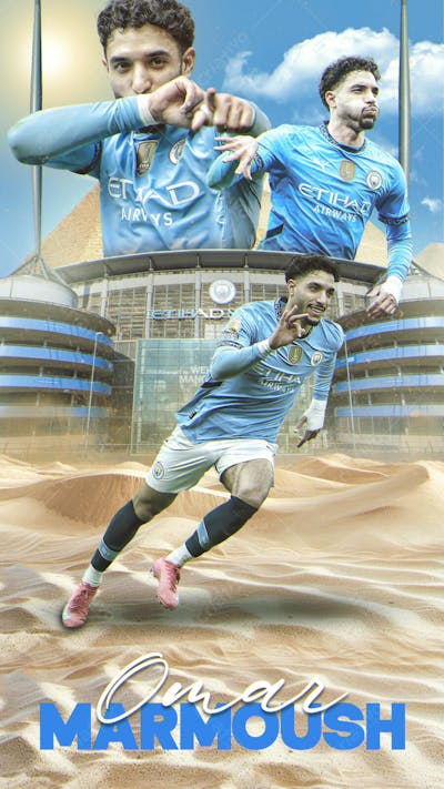 Feed Post Futebol Omar Marmoush Stories Social Media