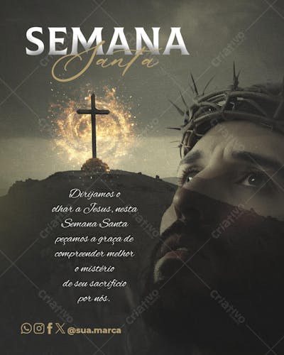 Feed Post Vertical Semana Santa Social Media