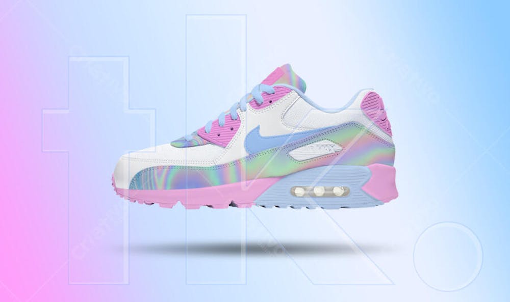 Nike air shoes sneaker psd Editabl