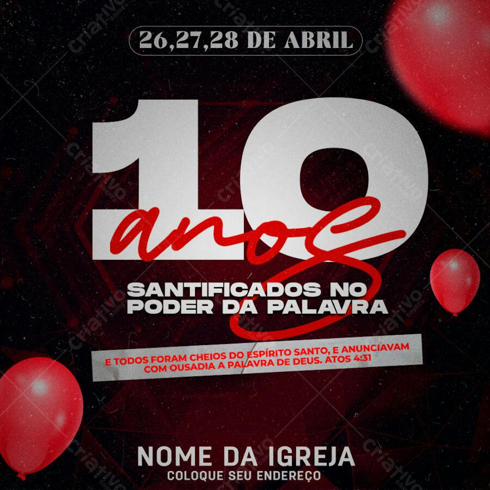 PSD 10 ANOS DA IGREJA