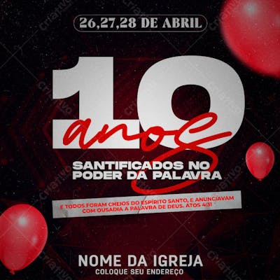 PSD 10 ANOS DA IGREJA