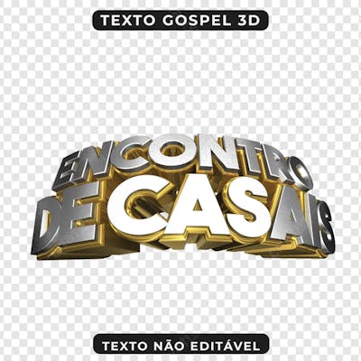 SELO 3D PSD ENCONTRO DE CASAIS