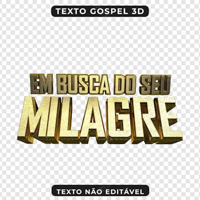 PSD EM BUSCA DO SEU MILAGRE 3D