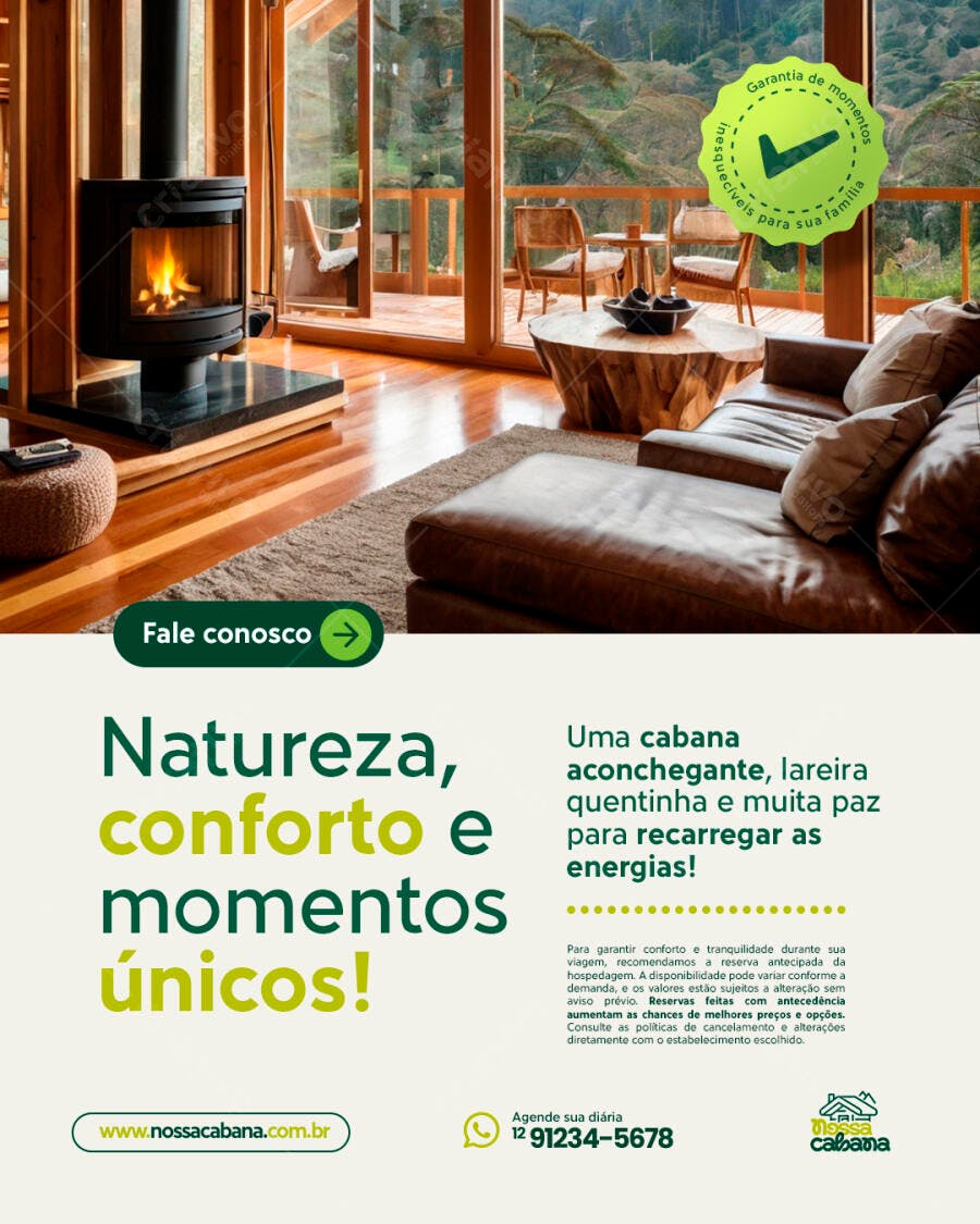 Flyer para Temporada de Inverno PSD Editável
