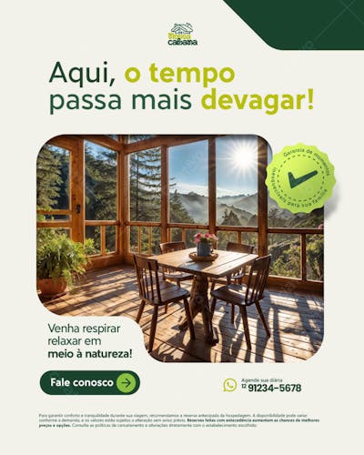 Aqui, o tempo passa mais devagar!