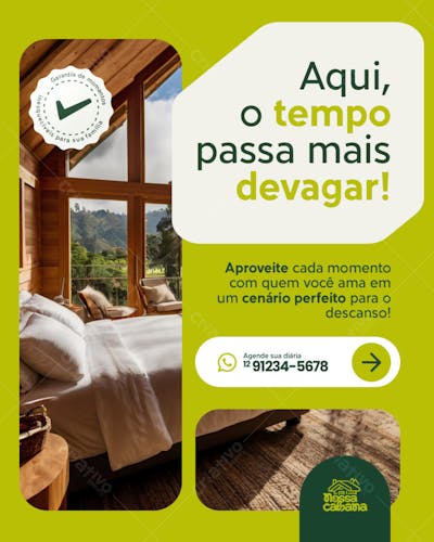 Aqui, o tempo passa mais devagar!