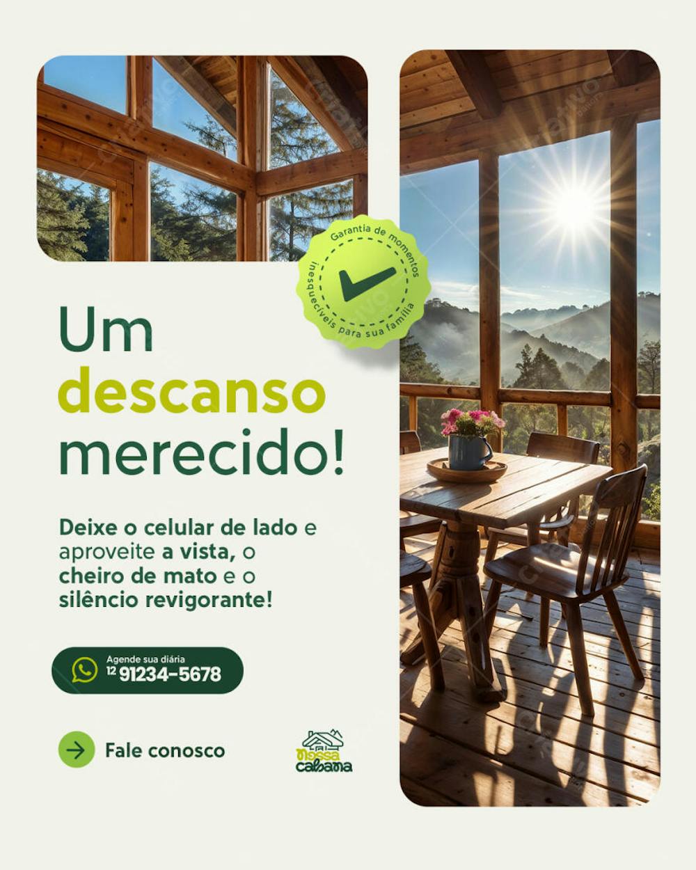 Um descanso merecido!