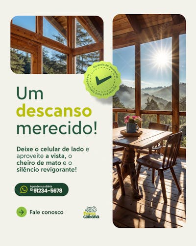Um descanso merecido!