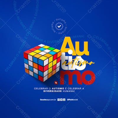 Dia Mundial de Conscientização do Autismo 2 de Abril Social Media PSD Editável (14)