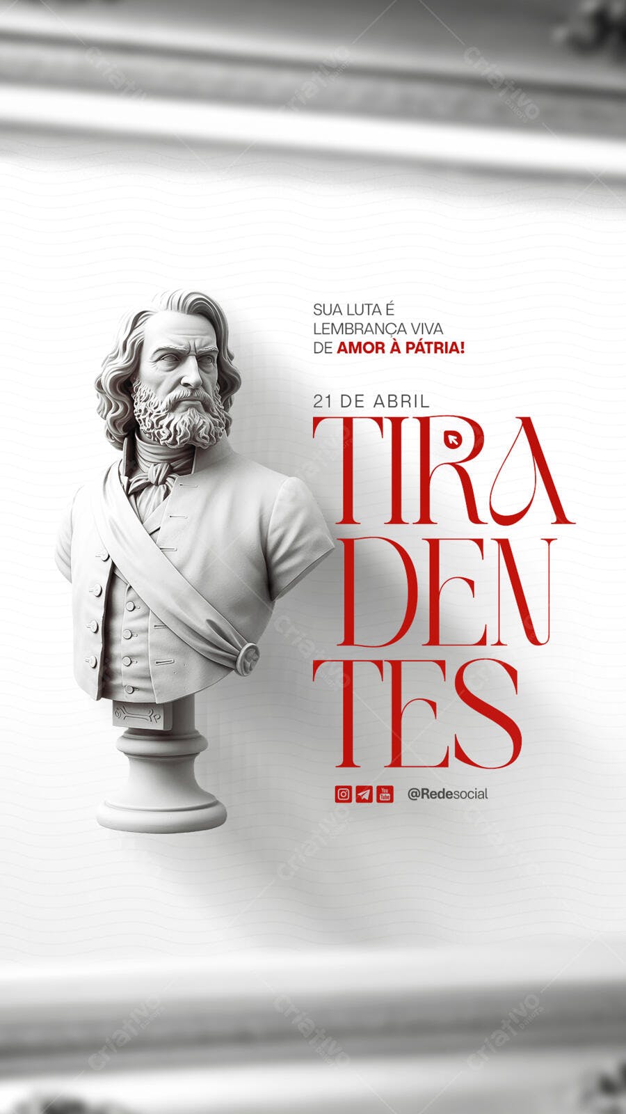 Flyer Dia de Tiradentes PSD Editável