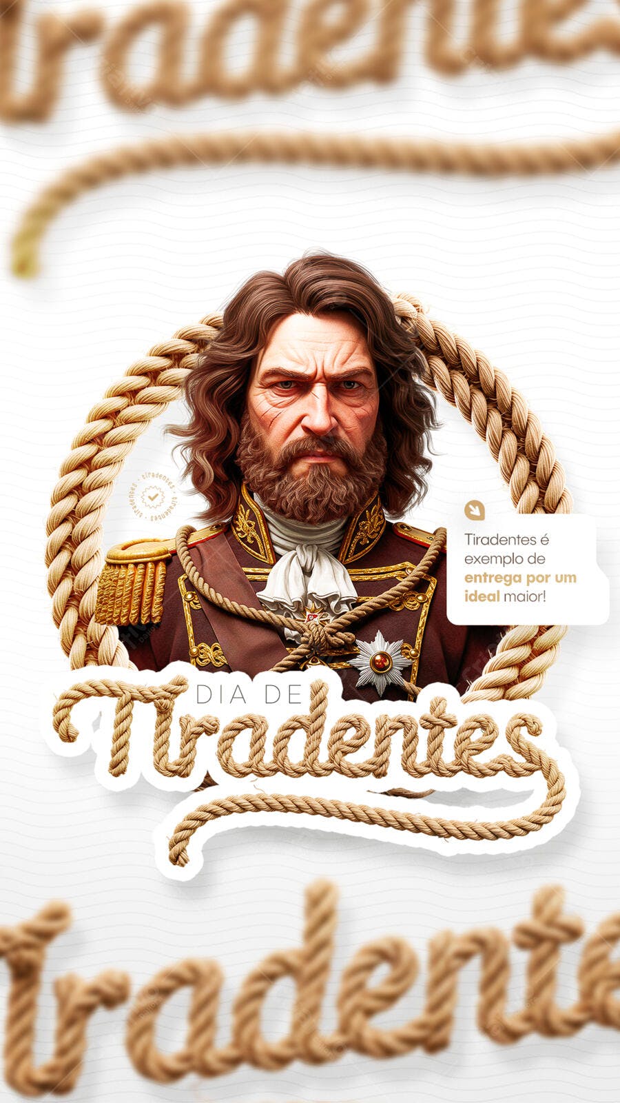 PSD Arte para o Dia de Tiradentes PSD Editável
