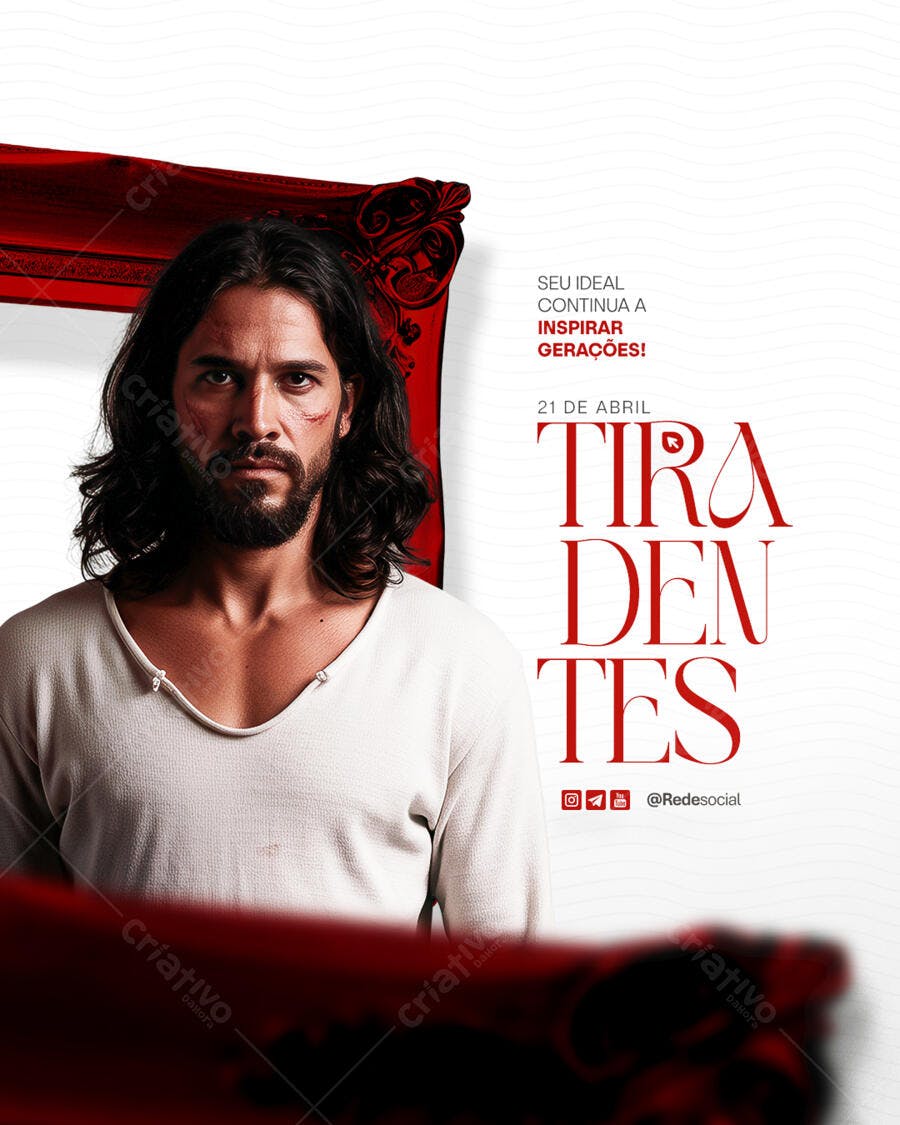 Poster para Filme Religioso 21 de Abril PSD Editável