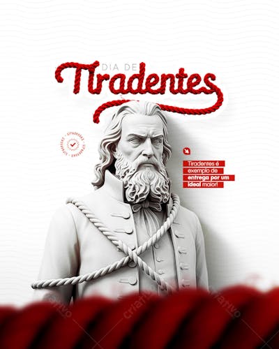 Dia de Tiradentes  21 de Abril Dia da Inconfidência Mineira Social Media PSD Editável (12)