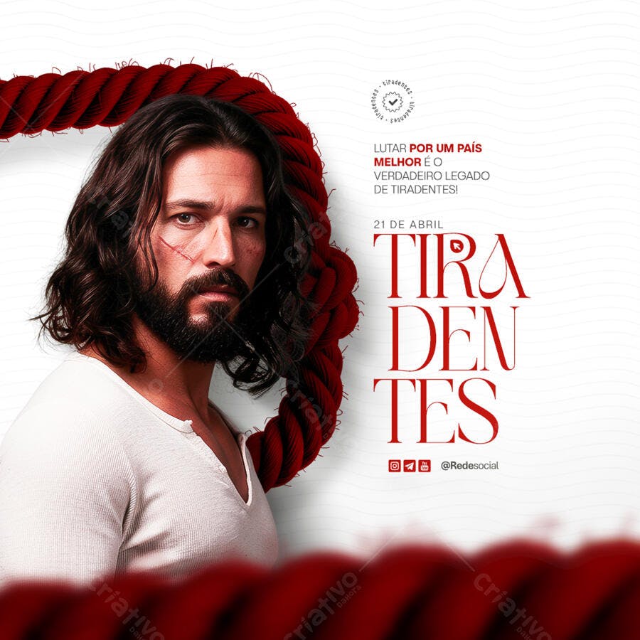 Flyer Dia de Tiradentes PSD Editável