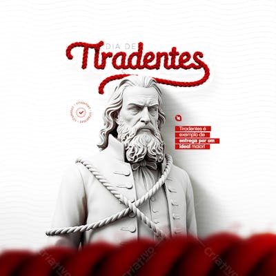 Dia de Tiradentes  21 de Abril Dia da Inconfidência Mineira Social Media PSD Editável (18)