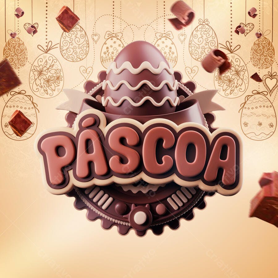 Banner Páscoa PSD Editável