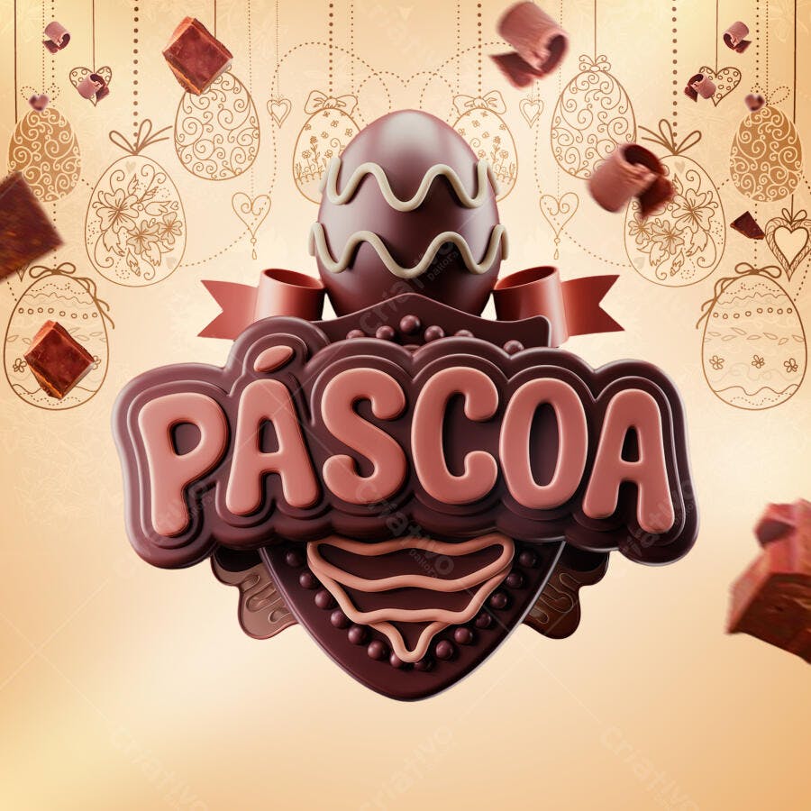 Banner Páscoa PSD Editável
