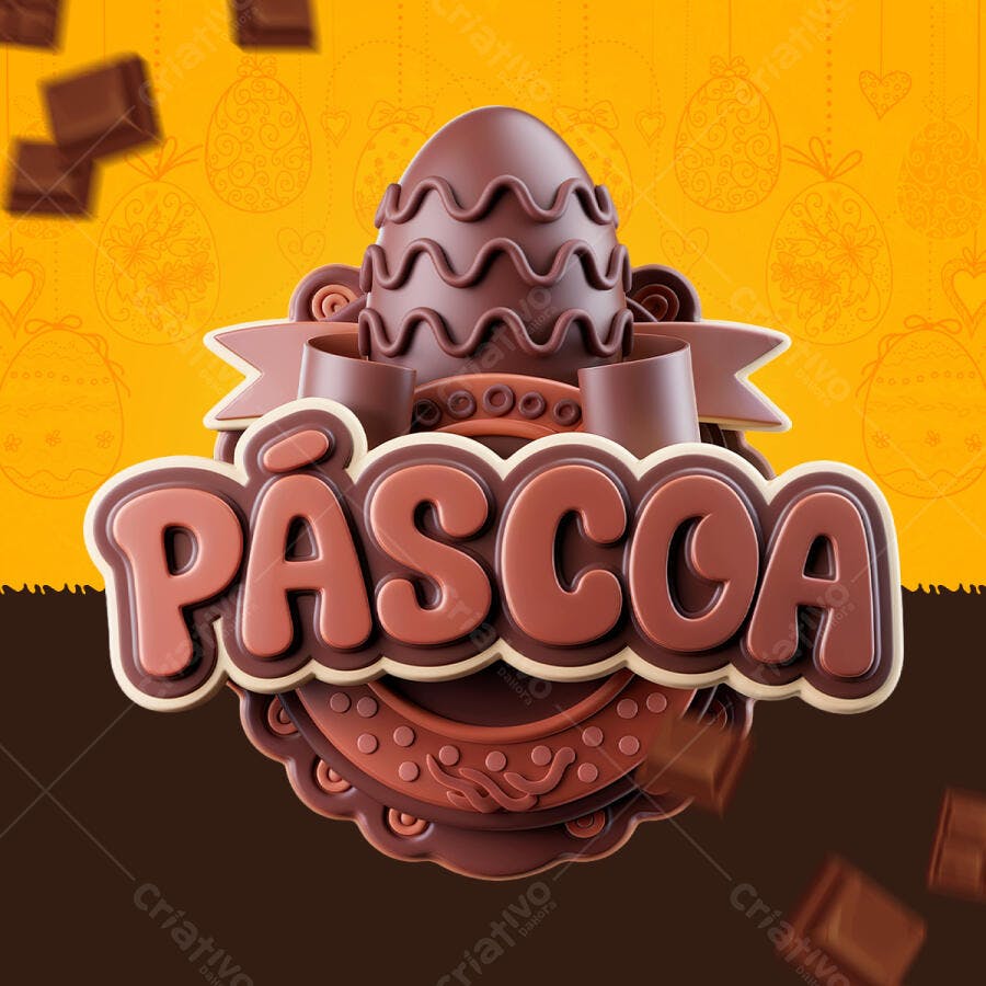 Flyer Páscoa PSD Editável
