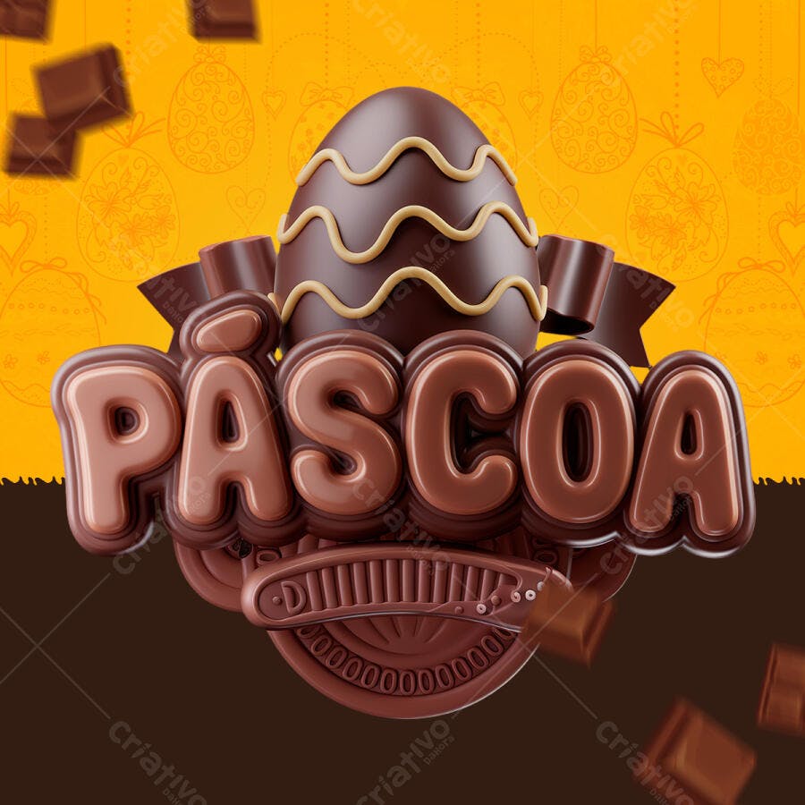 Banner Páscoa PSD Editável