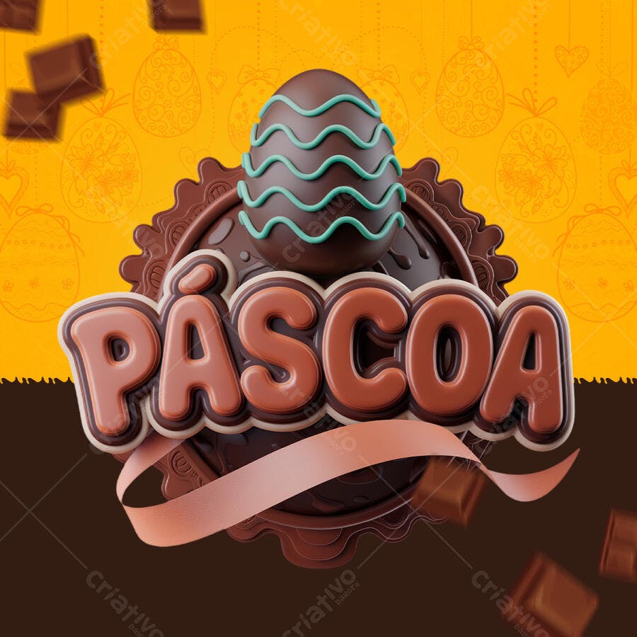 Flyer Páscoa PSD Editável