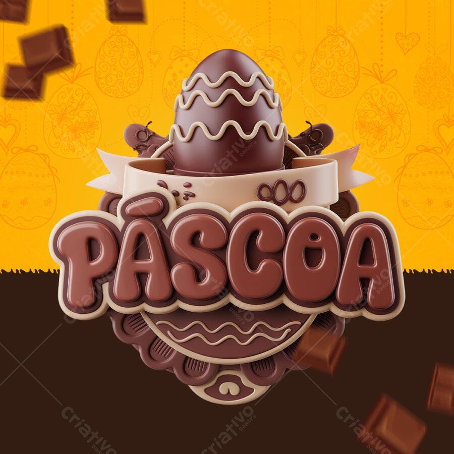 Flyer Páscoa PSD Editável